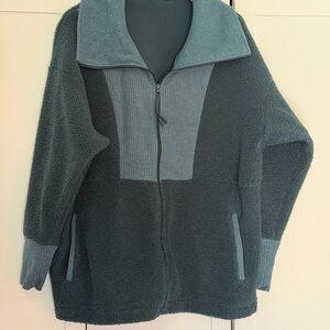 Columbia Teal and Dark Green Teddy Jacket